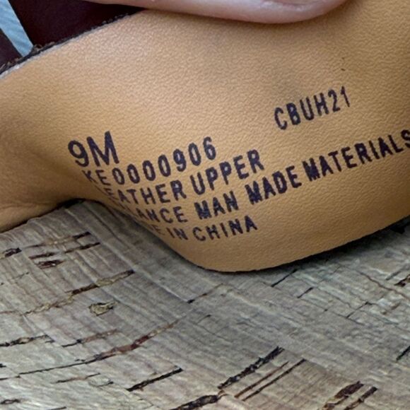 Kork-Ease Myrna 2.0 Women’s Sz 9M Brown Tan Leather Ankle Strap Wedge Sandals - Picture 6 of 12